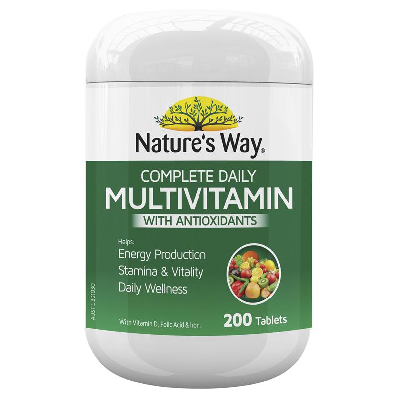 Natures Way Complete Daily Multivitamin 200 Tablets