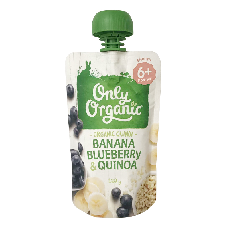 only organic香蕉蓝莓藜麦果泥6+